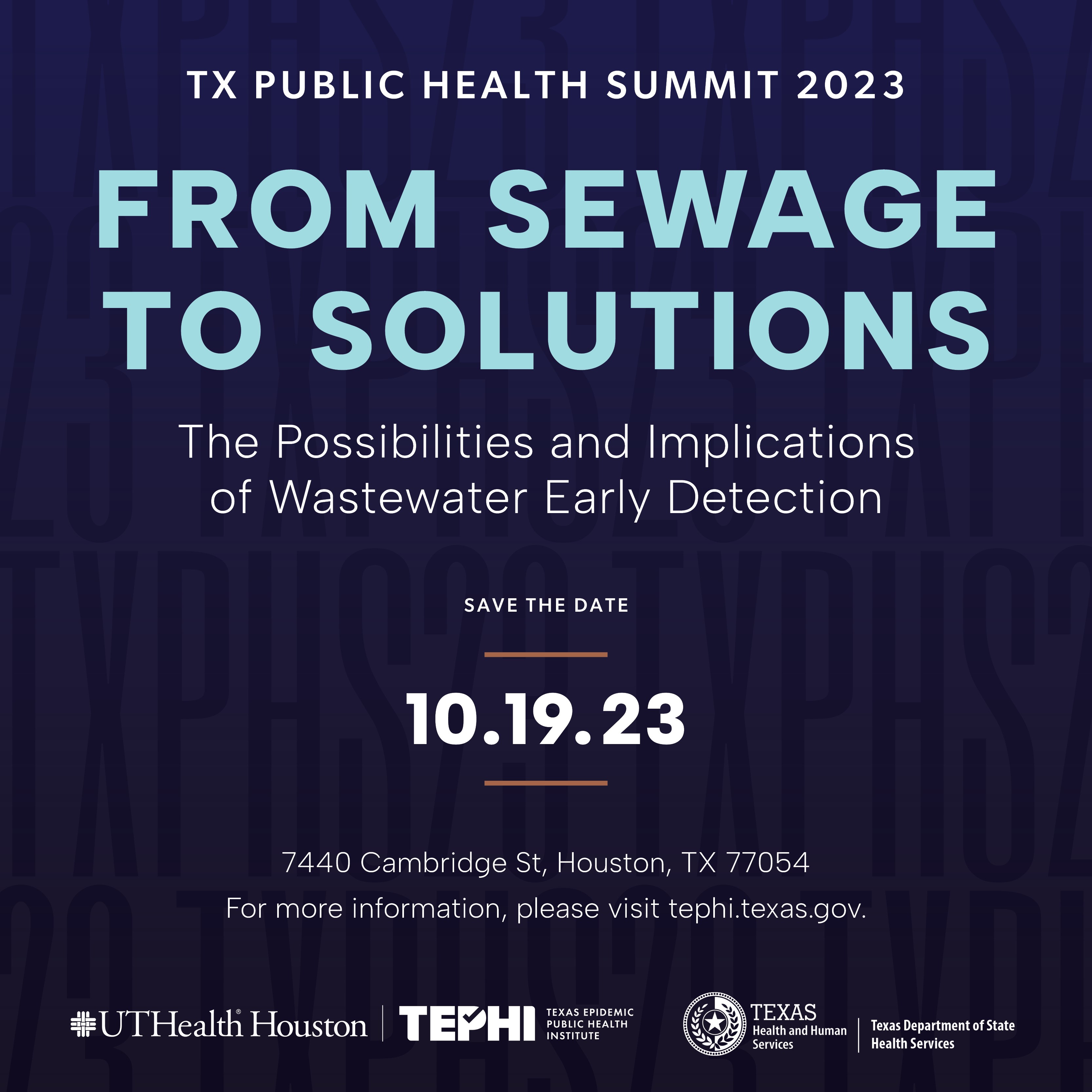 Annual Texas Public Health Summit Events Texas Epidemic Public